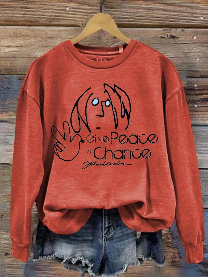 Give Peace A Chance Printed T-shirt