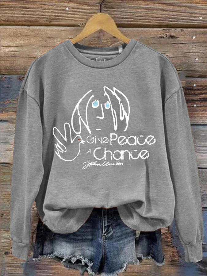 Give Peace A Chance Printed T-shirt